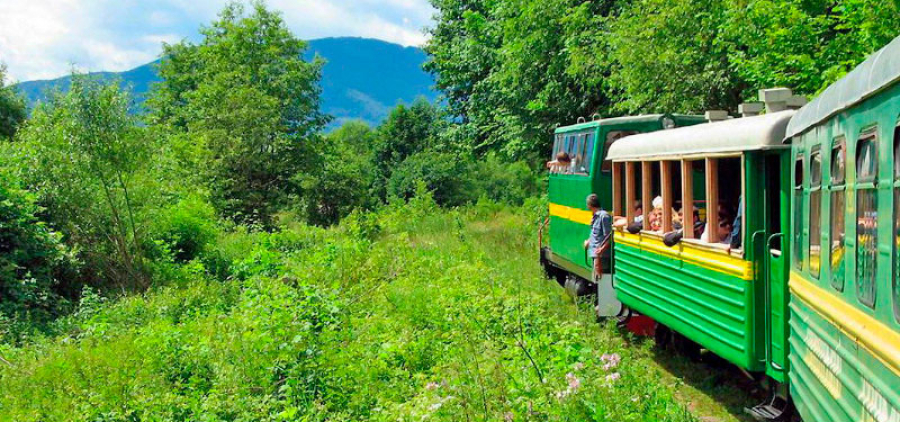 Прикарпатський трамвайчик. Трускавець, Східниця, Тустань, Скелі Довбуша